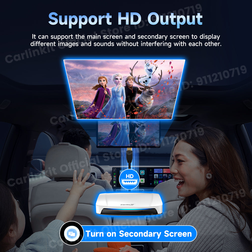 2025 New CarlinKit Android 13 CarPlay AI Box HDMI Wireless CarPlay Android Auto TV Video Box Qualcomm SDM660 8-Core Split Screen