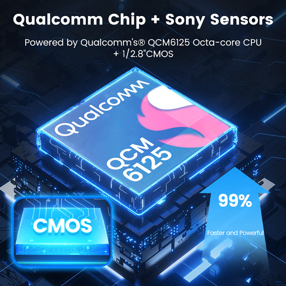 CarlinKit QCM 6125 Android 12 sans fil Carplay Al Box Android Auto HD Dash Cam 1080P 4G + 64G YouTube Netflix Google Play Mini TV Box