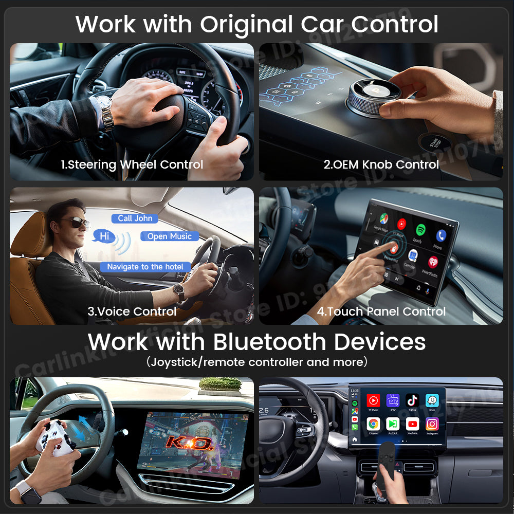 2025 Android13 SDM660 Carlinkit Carplay Android Tv Box USB A Port LED Wireless Carplay Android Auto 8-Core 4G LTE Tv Box For Youtube