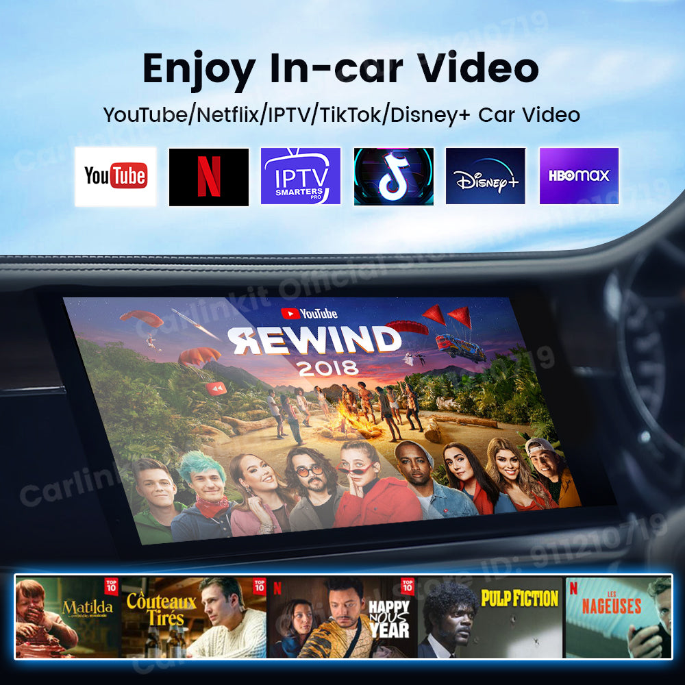 Carlinkit Android 11 CarPlay TBox Mini Wireless Android Auto & Apple CarPlay Google Play YouTube Netflix Spotify USB Adapter