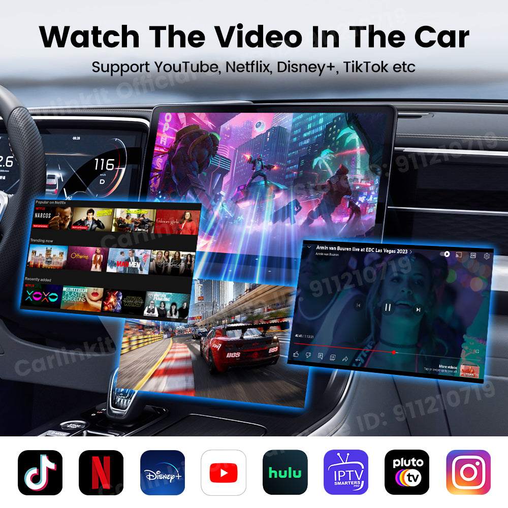 Android 11 Carlinkit Tbox Basic Netflix Ai Box Wireless Android Auto CarPlay QCM 2290 4-Cores 2G+16G For YouTube IPTV