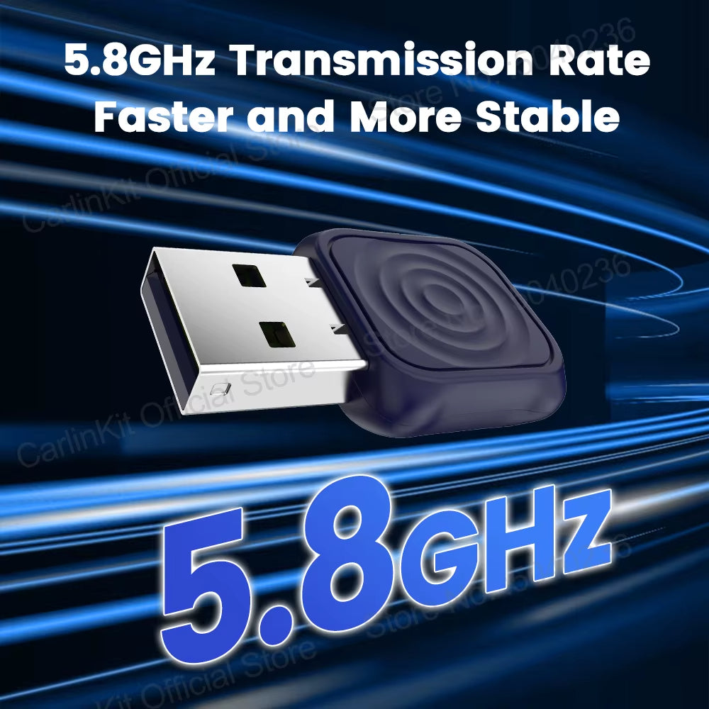 CarlinKit Mini Ultra Wireless Adapter Wireless Android Auto & CarPlay USB Dongle For Car Upgrade WiFi Bluetooth Auto Connect