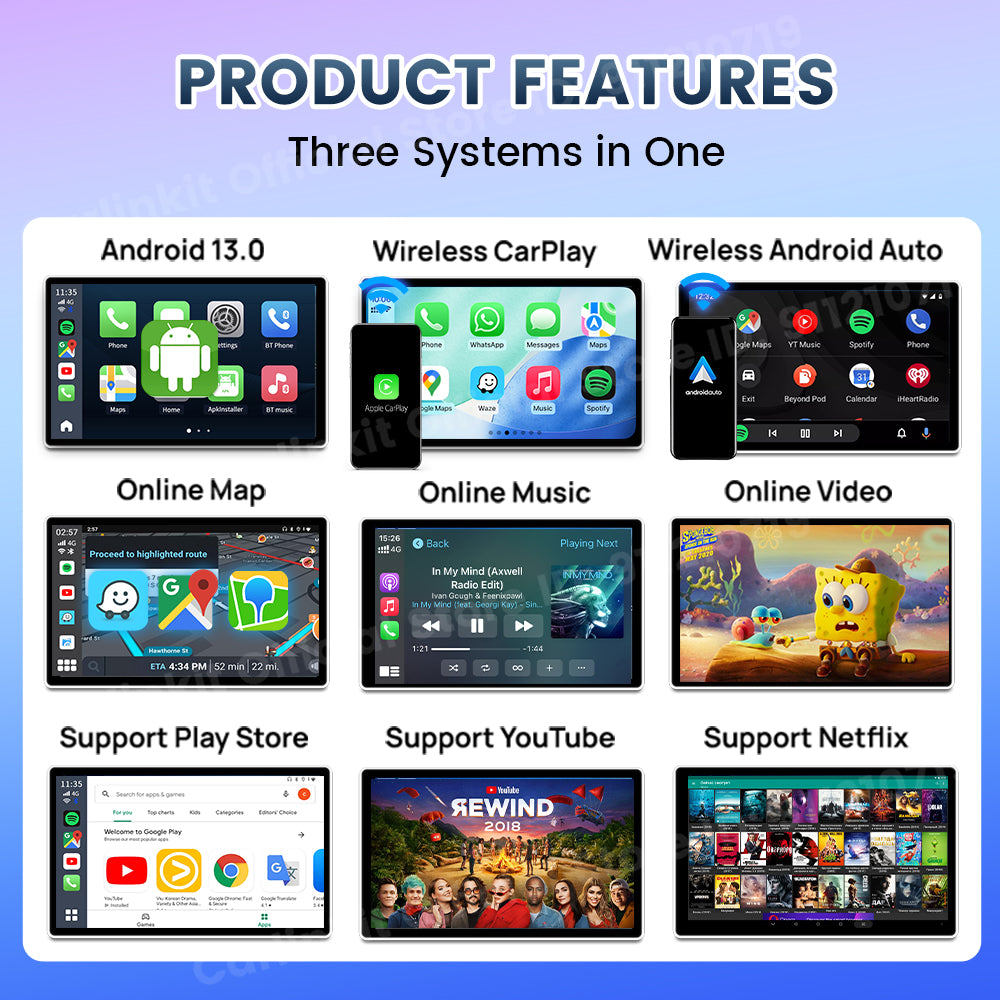 CarlinKit 2025 New R2 Smart Streaming Box Android 13 CarPlay Ai TV Box For Netflix YouTube SM6225 Wireless Android Auto &CarPlay