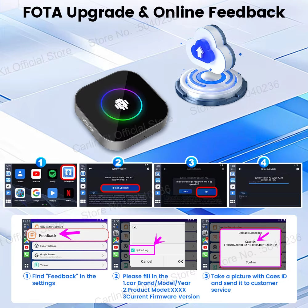 CarlinKit 2025 New R2 Smart Streaming Box Android 13 CarPlay Ai TV Box For Netflix YouTube SM6225 Wireless Android Auto &CarPlay