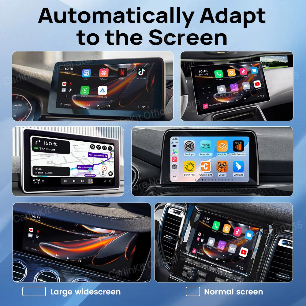 Carlinkit CP2A Pro Android TV Box &Wireless Android Auto & CarPlay 3-In-1 Adapter Wireless Auto Connect For Netflix Smart Ai Box