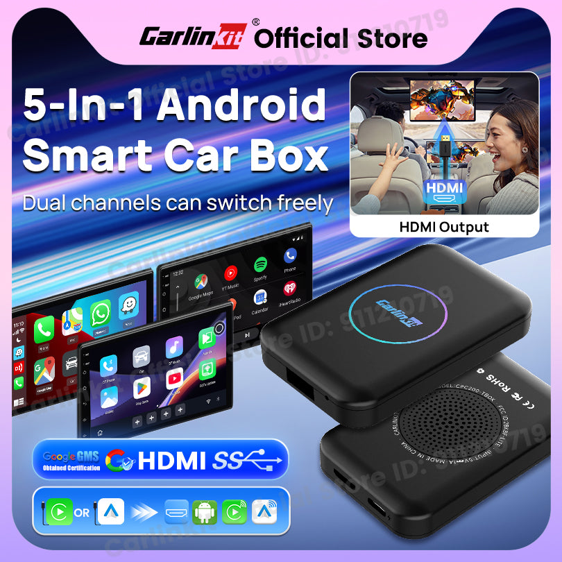 CarlinKit Android Ai Box Wireless Adatper Lite S Wireless Dongle CarPlay Android auto for IPTV Youtube Netfilx Spotify HD Output