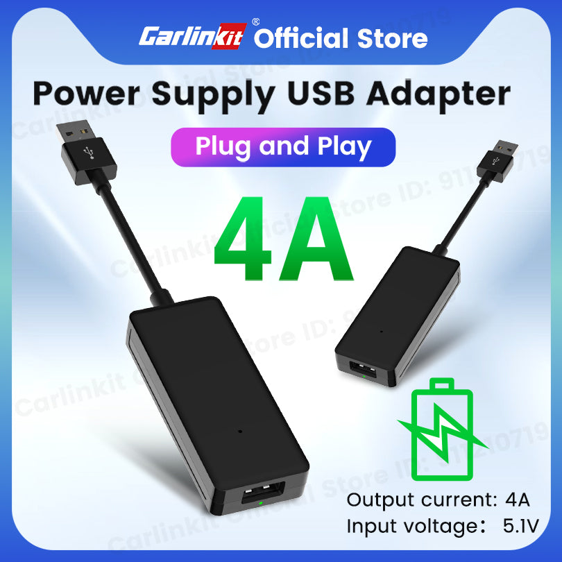 CarlinKit Mini Car Navigation Power Supply Box Portable Box Plug and Play For CarPlay Wireless Android Auto Adapter or Car Radio