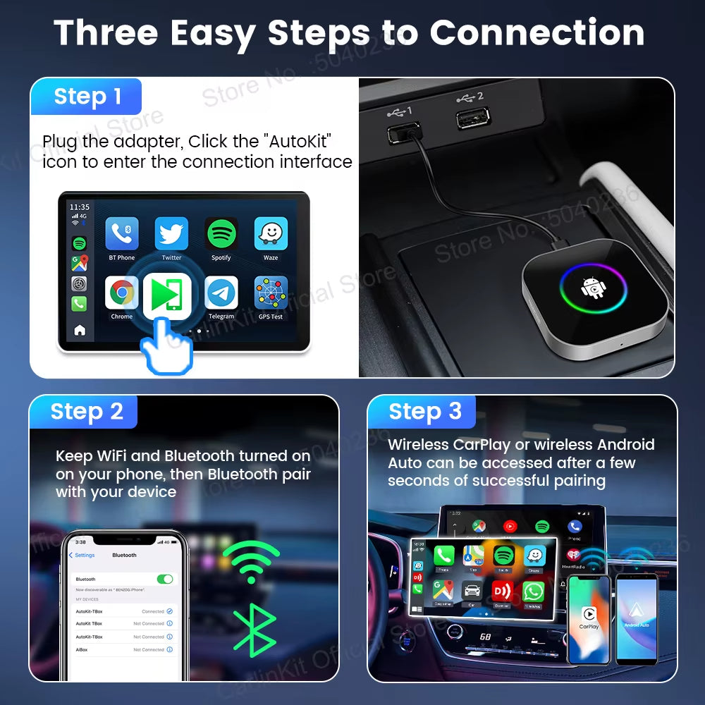 CarlinKit 2025 New R2 Smart Streaming Box Android 13 CarPlay Ai TV Box For Netflix YouTube SM6225 Wireless Android Auto &CarPlay