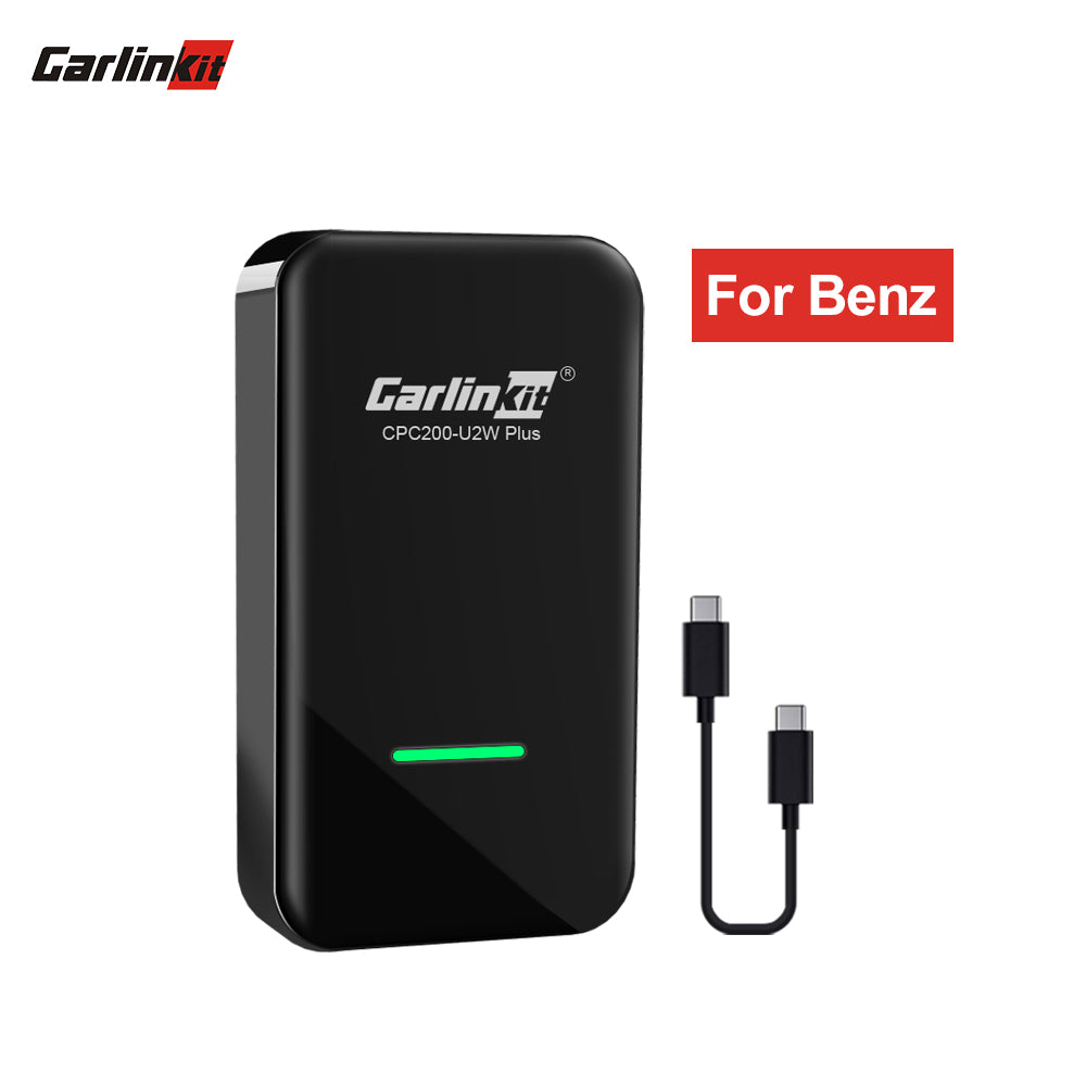 Carlinkit 3.0 U2W Plus Adaptateur Carplay sans fil pour toutes les voitures Mercedes Benz W205 GLC W212 W213 C207 A207 W222 W223 W177 C118 C257 W166 W247 R231