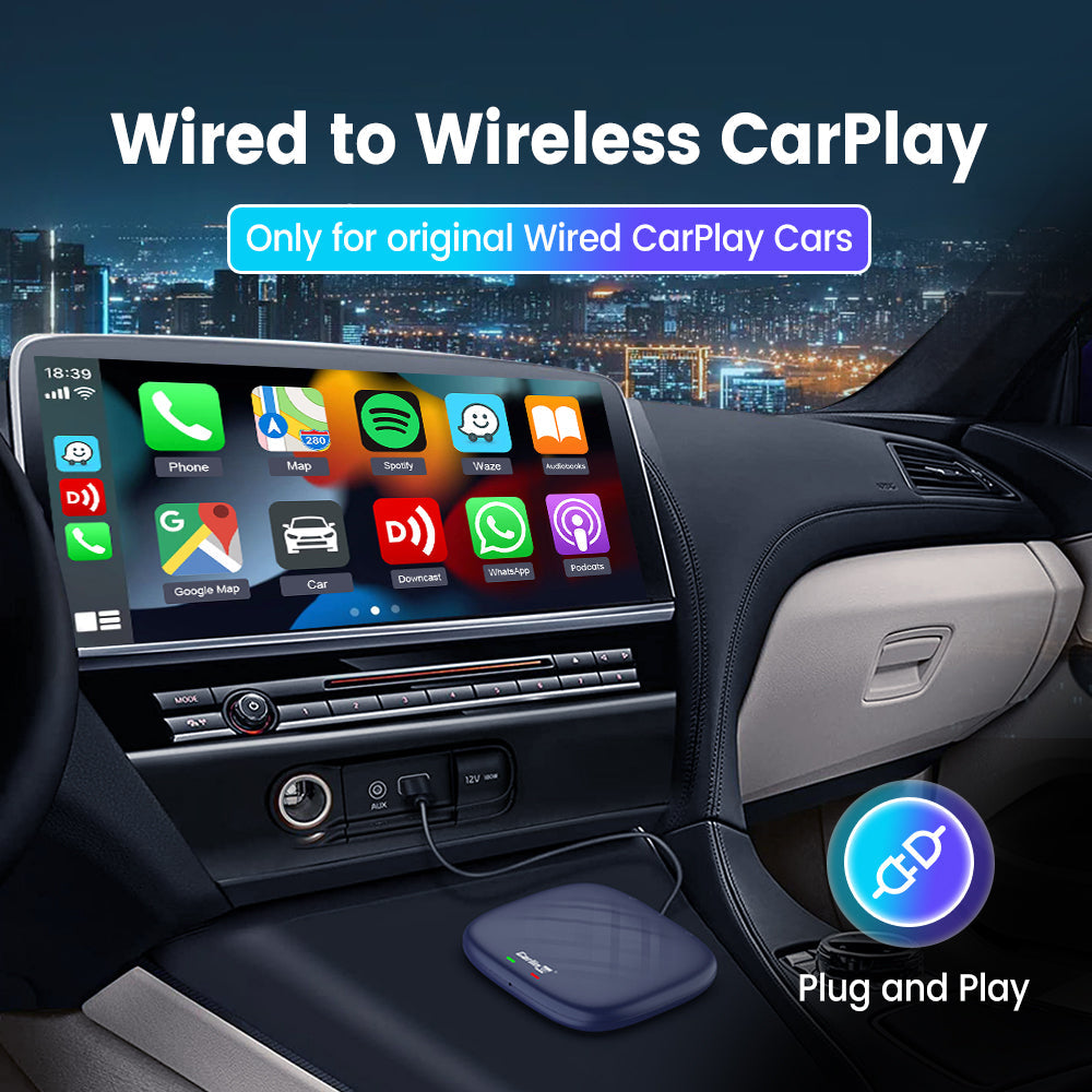 CarlinKit CarPlay AI Box Android 13.0 QCM6225 8-Core Android Auto Wireless  CarPlay Adapter 2.4+