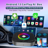 CarlinKit 2025 New R2 Smart Streaming Box Android 13 CarPlay Ai TV Box For Netflix YouTube SM6225 Wireless Android Auto &CarPlay