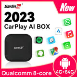 Tbox Basic Pro CarlinKit Mini CarPlay Ai Box Qualcomm 8-Core 4G+64G Wireless Android Auto&CarPlay Dongle For Netflix IPTV Smart TV Box