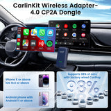 Carlinkit 4.0 CPC200-CP2A wired to wireless CarPlay carbon fibre shell 5G wifi bluetooth wireless android auto for factory wired CarPlay car models