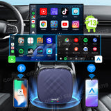 QCM6125 Android 13 8g+128g carlinkit carplay ai box plus carplay wireless android auto adapter best configuration youtube box