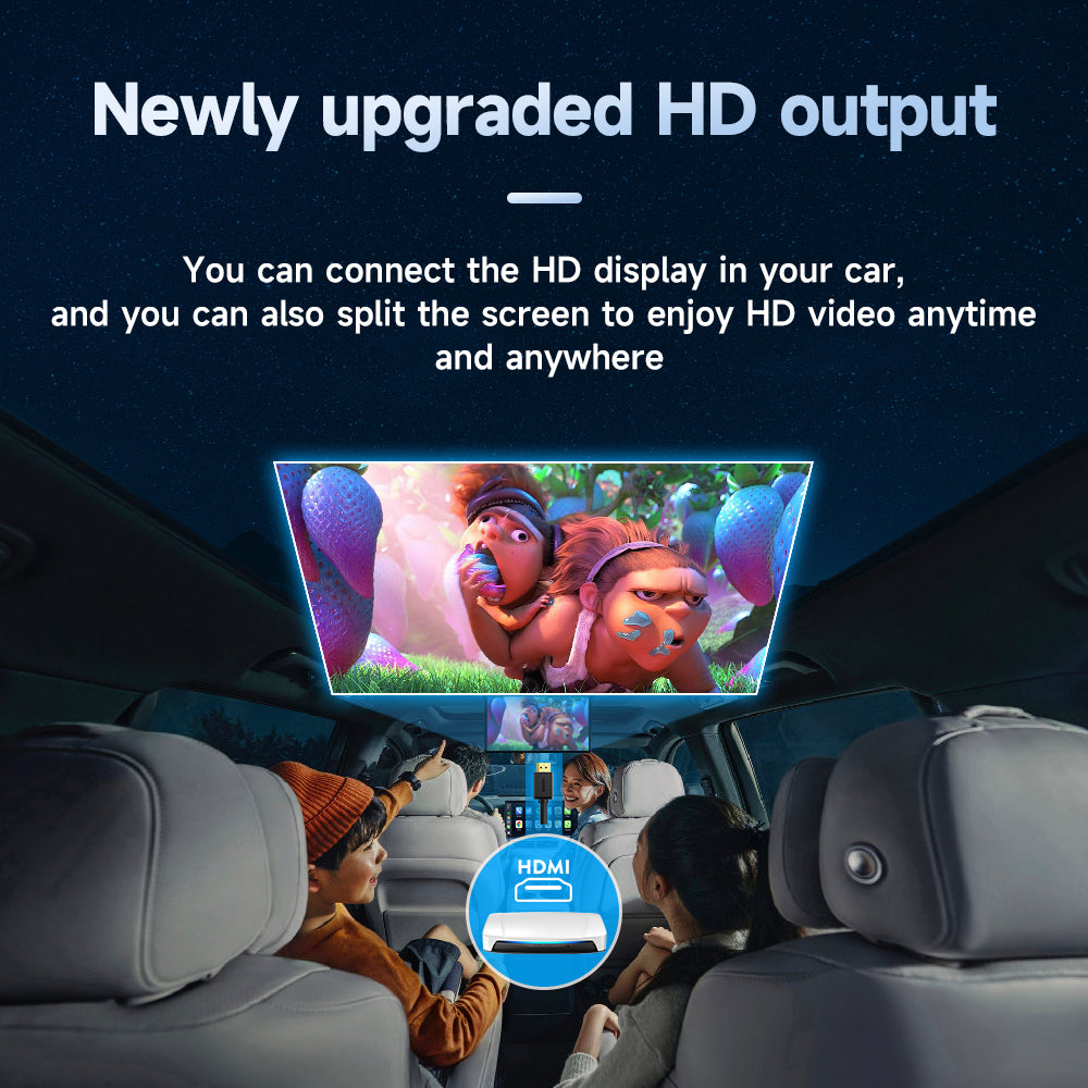 2024 New CarlinKit Android 13 CarPlay AI Box HDMI Wireless CarPlay Android Auto TV Video Box Qualcomm SDM660 8-Core Split Screen