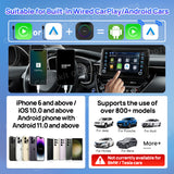 2024 Carlinkit Ai Box S2C LED Android Wireless Carplay adapter Android 13 Qualcomm 6115 8-cores 64G Smart Tv Box For Netflix IPTV