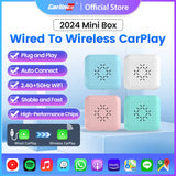 Carlinkit Portable Wireless CarPlay Auto Connect Wireless Adapter Smart Mini Box Wired To Wireless Dongle Plug And Play Online Upgrade