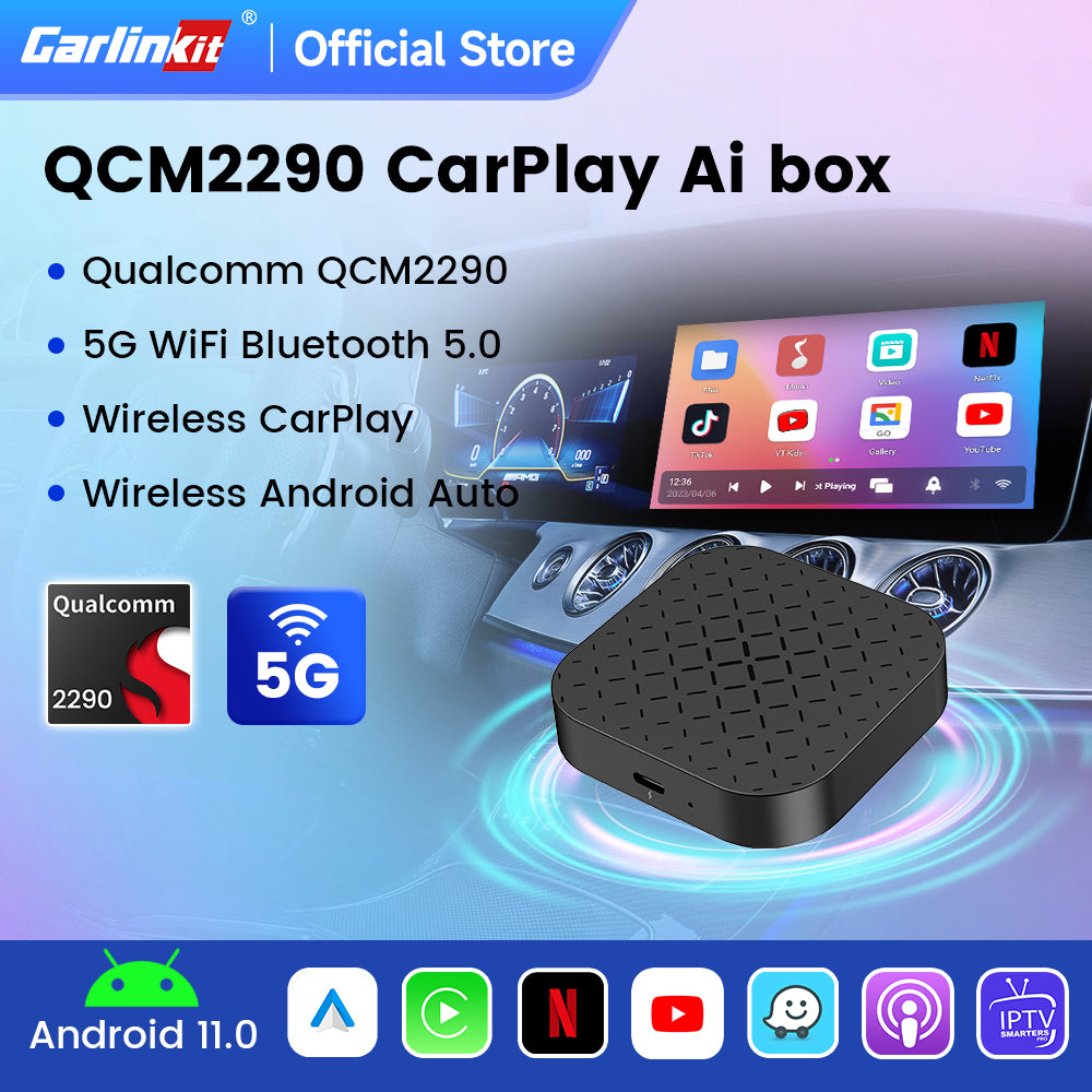 Android 11 Carlinkit Tbox Basic Netflix Ai Box Wireless Android 