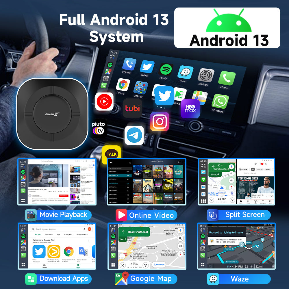 2024 Carlinkit Ai Box S2C LED Android Wireless Carplay 2024 Carlinkit Ai Box S2C LED Android Wireless Carplay