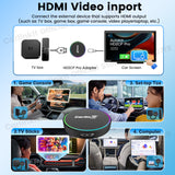 HD2CP Pro CarlinKit 3-In-1 Car Adapter Support HDMI Wireless CarPlay Wireless Android Auto HDMI Video Streaming Box Plug & Play