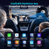 CarlinKit DashVue Rear Seat Baby Monitor Wireless CarPlay Android Auto Box 1080P Wide-angle Night Vision Split Screen Car Camera