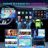 CarlinKit Android 16 Ultra 2 CarPlay AI Box CQ4390 8G+128GB Screen Mirroring Wireless Android Auto Split Screen FOTA For Netflix