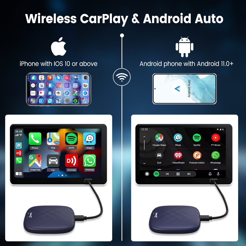 QCM6125 Android 13 8g+128g carlinkit carplay ai box plus carplay wireless  android auto adapter best configuration youtube box