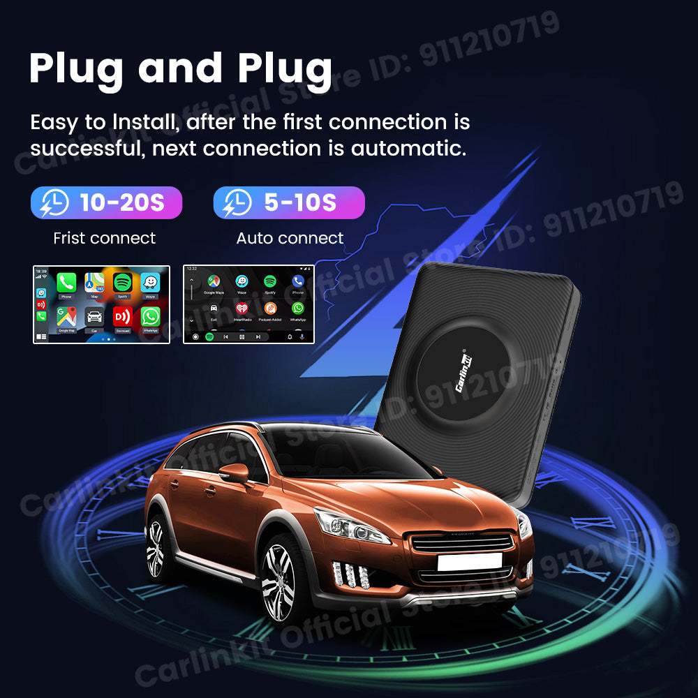 128GB Carlinkit Smart Tv Box Android 13 Wireless Carplay QCM 6125
