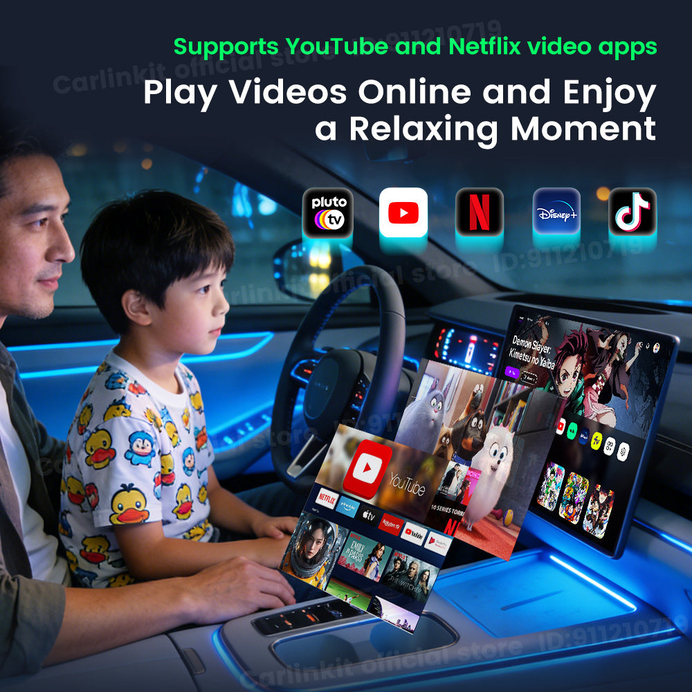 Carlinkit 5G LTE Tbox Ultra 3 Android Tv Box Android 15 Wireless Carplay Adapter QCM6350 Smart Car Ai Box Carplay For Netflix Youtube