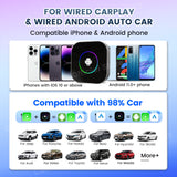 CarlinKit 2025 New R2 Smart Streaming Box Android 13 CarPlay Ai TV Box For Netflix YouTube SM6225 Wireless Android Auto &CarPlay