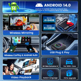 CarlinKit Android 14 New Upgrade CarPlay AI Box SM6225 8+128G Screen Mirroring GPS For YouTube Play Store Wireless Android Auto Adapter