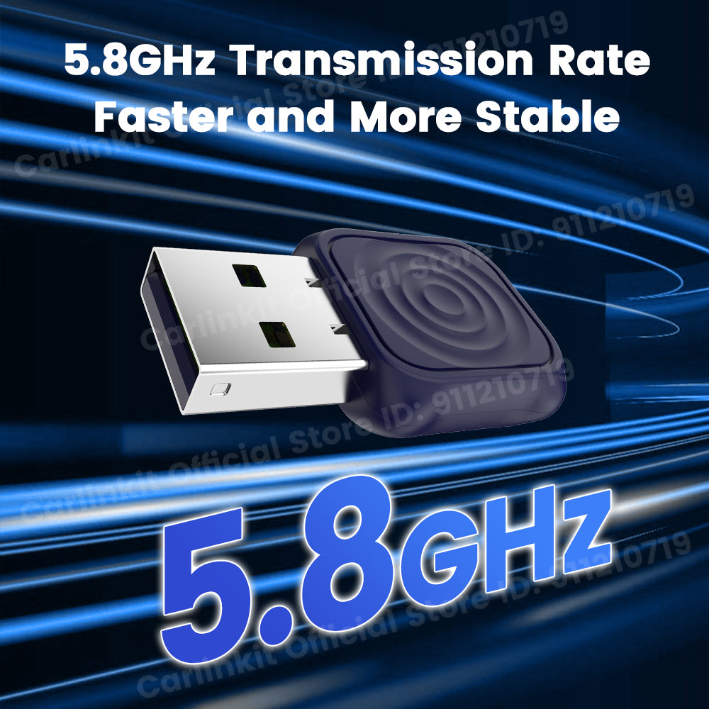CarlinKit Mini Ultra Wireless Adapter Wireless Android Auto & CarPlay USB Dongle For Car Upgrade WiFi Bluetooth Auto Connect