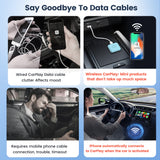 Carlinkit CarPlay boîtier sans fil Mini2 Ai boîte 5.0G Bluetooth WiFi connexion automatique Plug and Play adaptateur CarPlay sans fil Waze