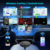 CarlinKit DashVue Rear Seat Baby Monitor Wireless CarPlay Android Auto Box 1080P Wide-angle Night Vision Split Screen Car Camera