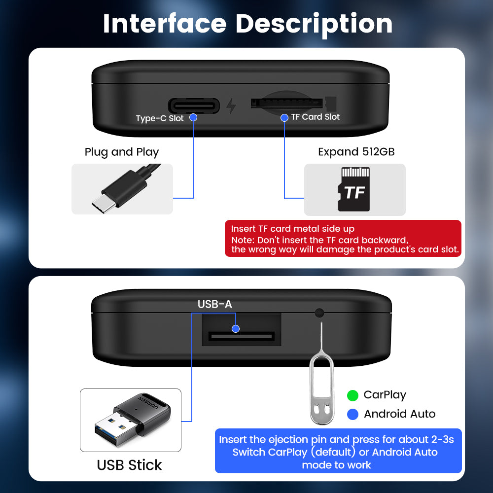 2024 Carlinkit LITE Wireless Android Auto & Car Play Ai Box