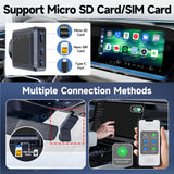 CarlinKit QCM 6125 Android 12 sans fil Carplay Al Box Android Auto HD Dash Cam 1080P 4G + 64G YouTube Netflix Google Play Mini TV Box