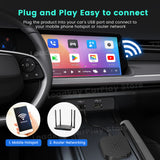 Android 11 Carlinkit Tbox Basic Netflix Ai Box Wireless Android Auto CarPlay QCM 2290 4 core 2G + 16G per YouTube IPTV 