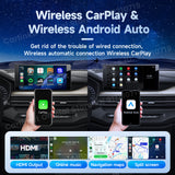 2025 New CarlinKit Android 13 CarPlay AI Box HDMI Wireless CarPlay Android Auto TV Video Box Qualcomm SDM660 8-Core Split Screen
