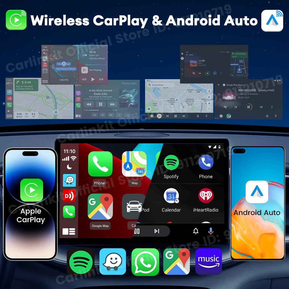 Carlinkit USB Dongle Wireless CarPlay Android auto Box Wired Mirrorlink For Aftermarket Android Screen Car Multimedia Player Bluetooth Auto Connect