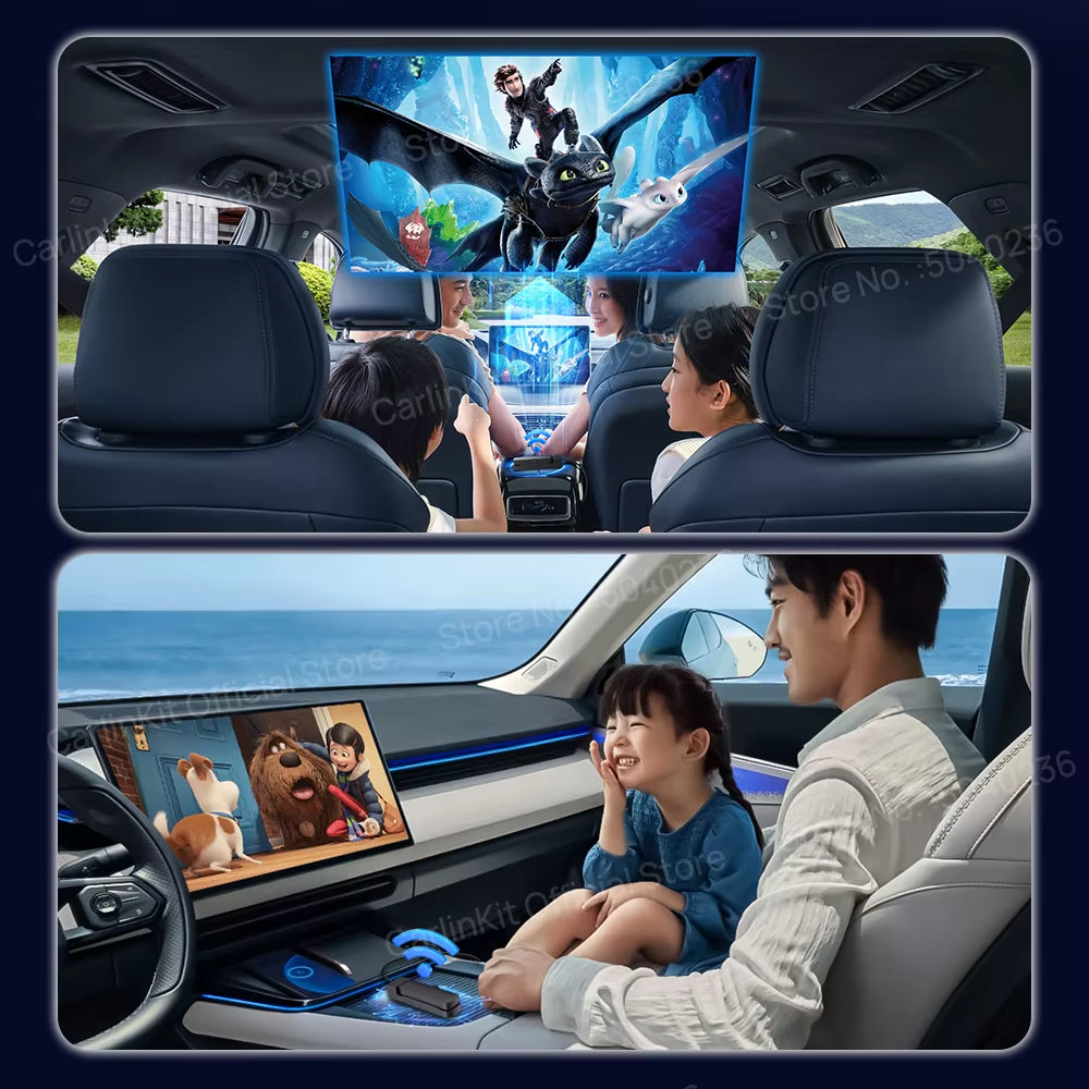 CarlinKit FireDrive Link Pro For Fire TV Stick Support Wireless CarPlay Android Auto HDMI TV Streaming Box Car Entertainment Box
