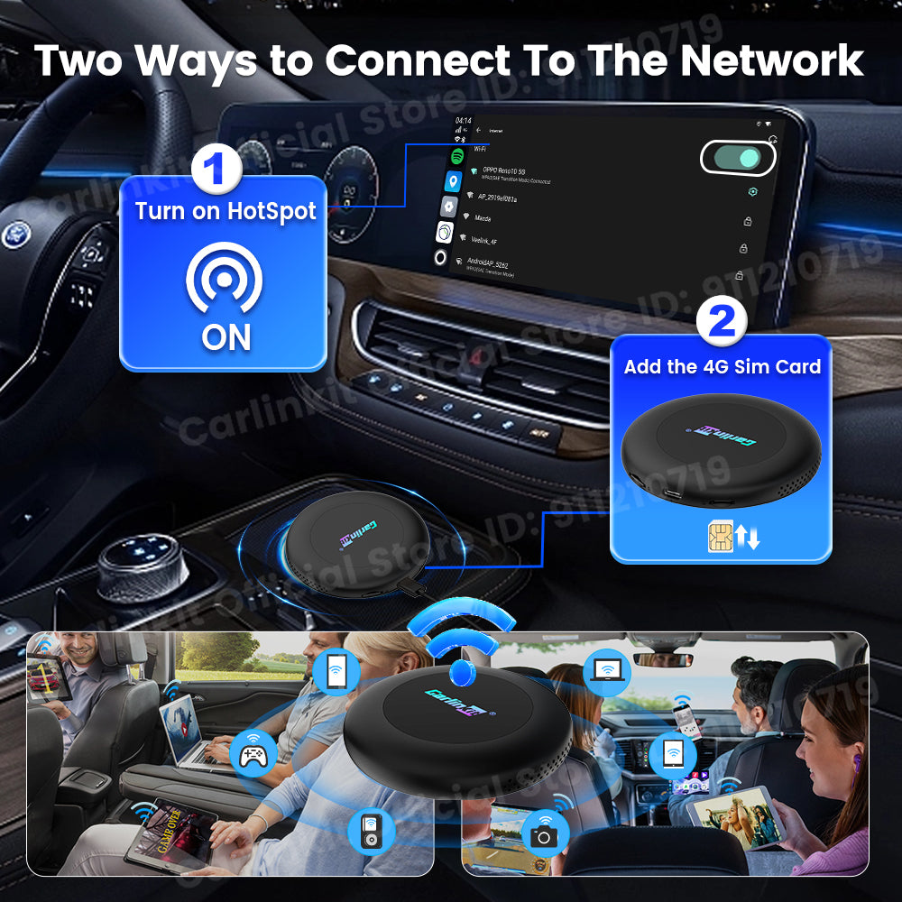 Carlinkit Ultra 2 Android 15 CarPlay Ai Box Wireless Android Auto