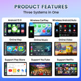 CarlinKit 2025 New R2 Smart Streaming Box Android 13 CarPlay Ai TV Box For Netflix YouTube SM6225 Wireless Android Auto &CarPlay