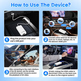 Carlinkit New Smart USB HDMI Adapter-Car 4K HD Output Video Dongle Support TV Streaming Stick Entertainment Watch Movies, Shows, and Live TV in 1080p, 60pfs, Game Consoles,  Laptops