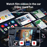 Carlinkit – boîtier TV Android 13 pour voiture, LED, adaptateur sans fil CarPlay, SM6225, 8 cœurs, IPTV, Netfilx, lecture vidéo, CarPlay, Ai, 2023