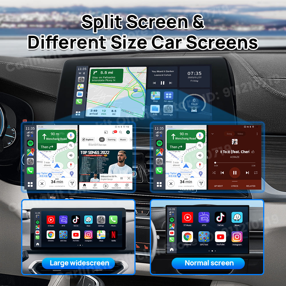 CarlinKit QCM 6115 Wireless CarPlay Android TV Ai Box For Netflix