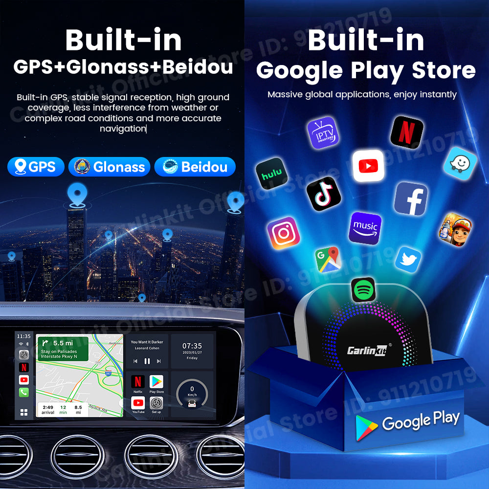 CarlinKit TV Box S2F Android 13 CarPlay Ai Box SM6225 8 cores