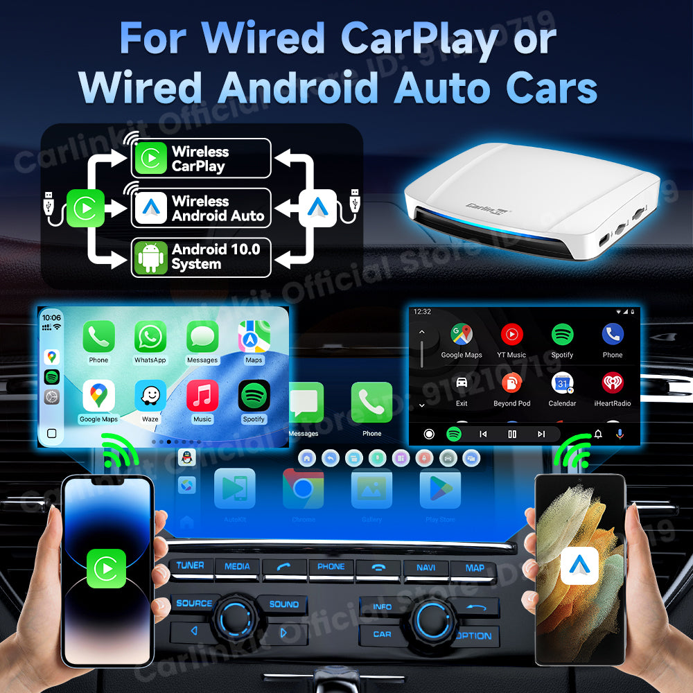 2025 New CarlinKit Android 13 CarPlay AI Box HDMI Wireless CarPlay