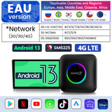 2023 Carlinkit Android 13 Car TV Box LED Android Auto CarPlay Adattatore wireless SM6225 8-Core IPTV Netfilx Riproduzione video CarPlay Ai Box