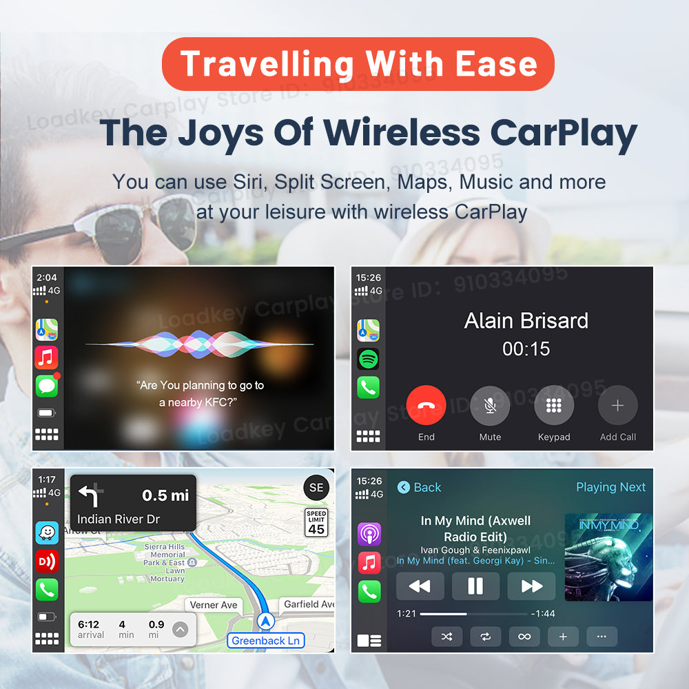Carlinkit CarPlay Wireless Box Mini2 Ai Box 5.0G Bluetooth WiFi Auto Connect Plug and Play Wireless CarPlay Adapter Waze