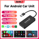 Carlinkit – Dongle USB sans fil CarPlay, boîte automatique Android, Mirrorlink filaire pour écran Android de rechange, lecteur multimédia de voiture, Bluetooth, connexion automatique